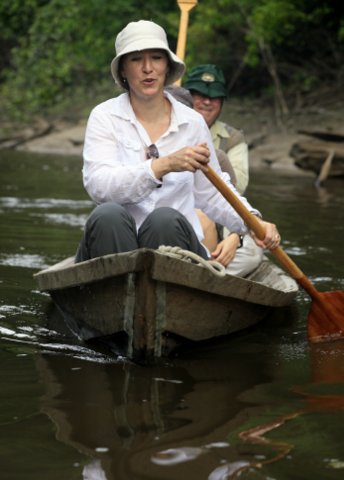 Katherine & Herbert canoeing